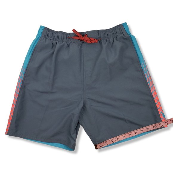Nike 7” Clash Volley Men’s Swim Shorts NESS7430 Grey/Blue Size M - Picture 9 of 13